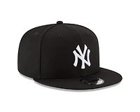 MLB Hat 950 Basic Snapback Black and White Yankees