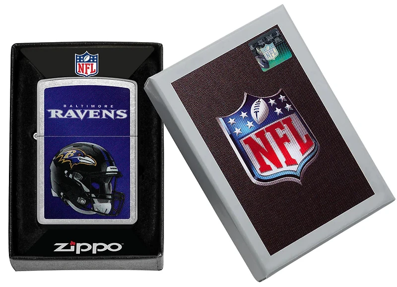 NFL Zippo Lighter Helmet Chrome Ravens