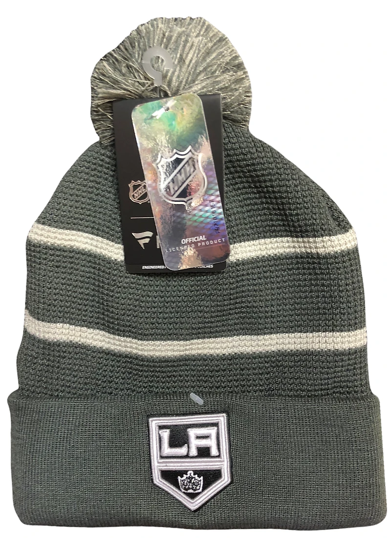 NHL Knit Hat Home Ice Beanie Cuff with Pom 2021 Kings