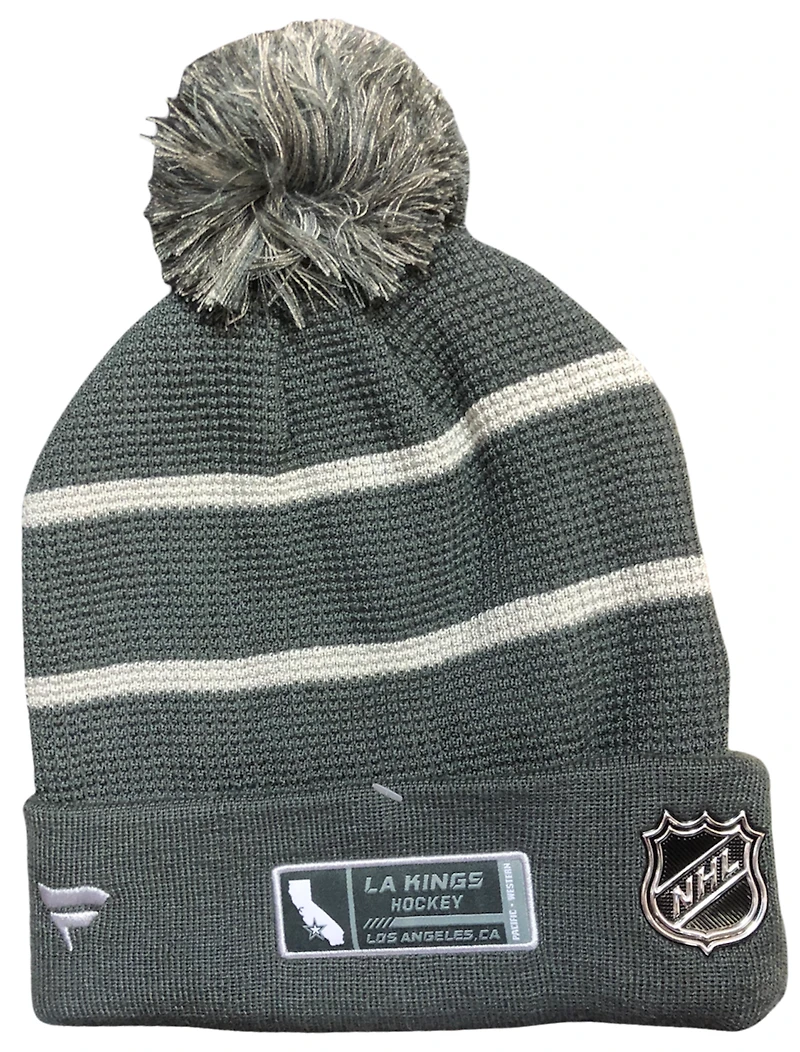 NHL Knit Hat Home Ice Beanie Cuff with Pom 2021 Kings