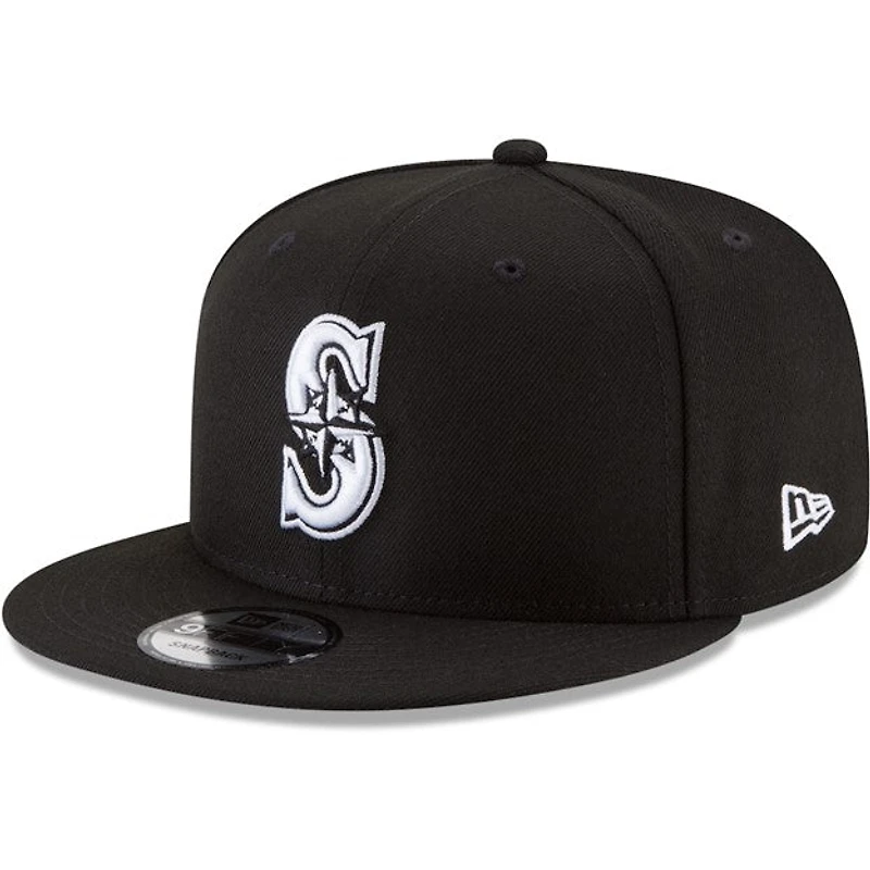 MLB Hat 950 Basic Snap Black and White Mariners