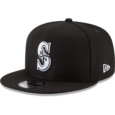 MLB Hat 950 Basic Snap Black and White Mariners