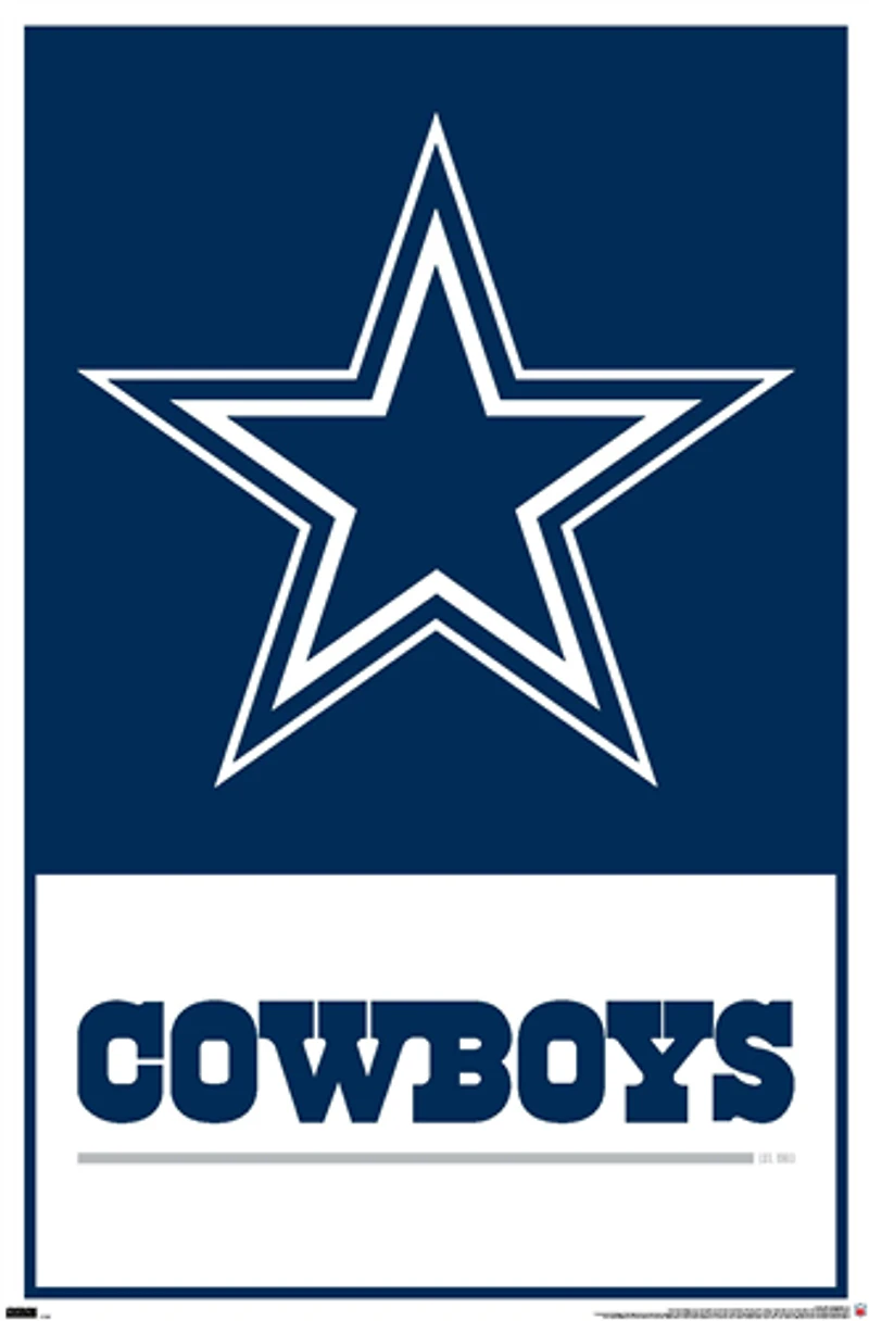 NFL Wall Poster Logo Cowboys