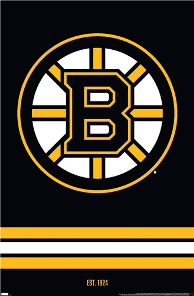 NHL Wall Poster Logo Bruins