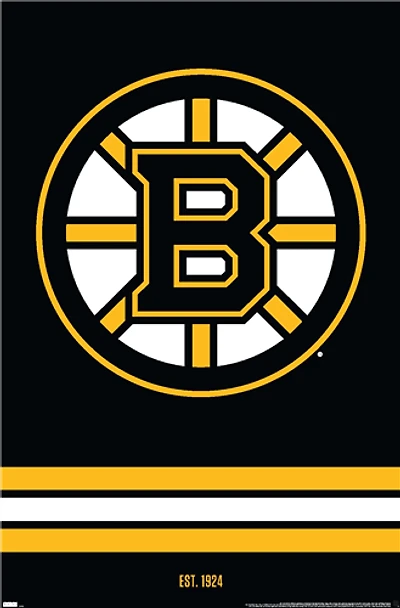 NHL Wall Poster Logo Bruins