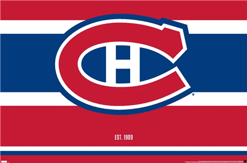 NHL Wall Poster Logo Canadiens