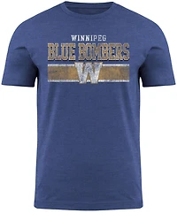 CFL T-Shirt Distressed Blue Bombers