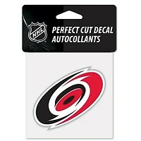 NHL Perfect Cut Decal 4X4 Hurricanes