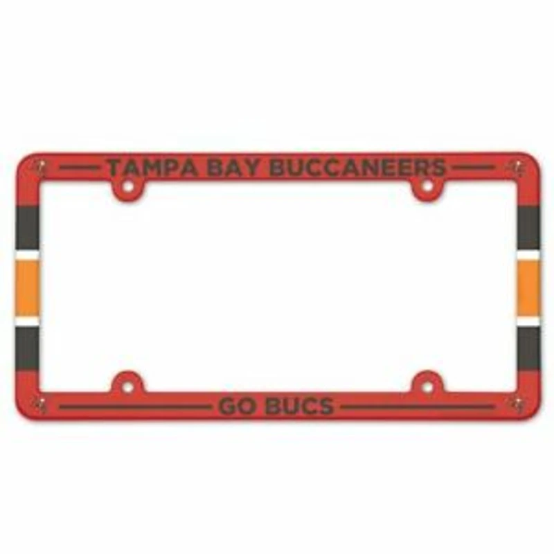 NFL License Plate Frame Plastic Buccaneers