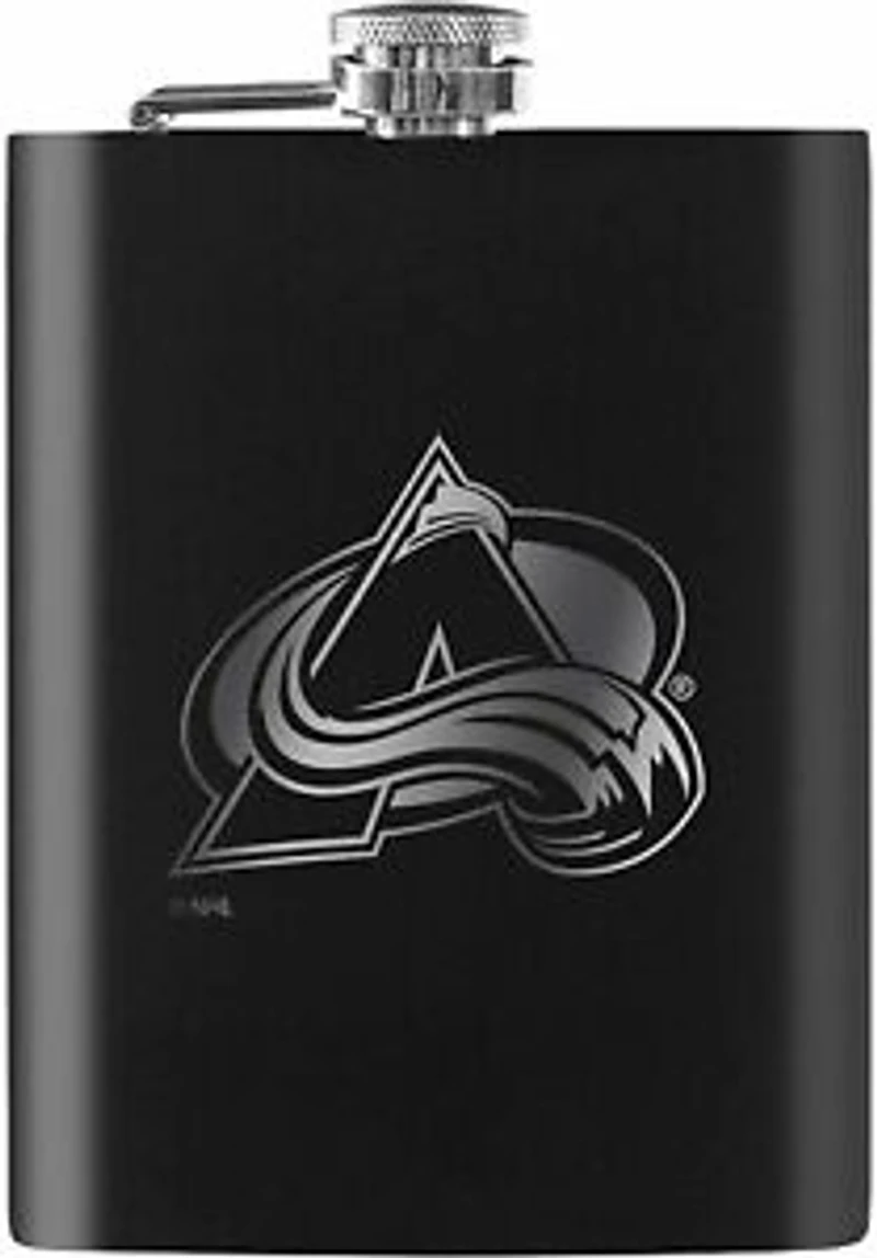 NHL Flask Laser Etched Avalanche