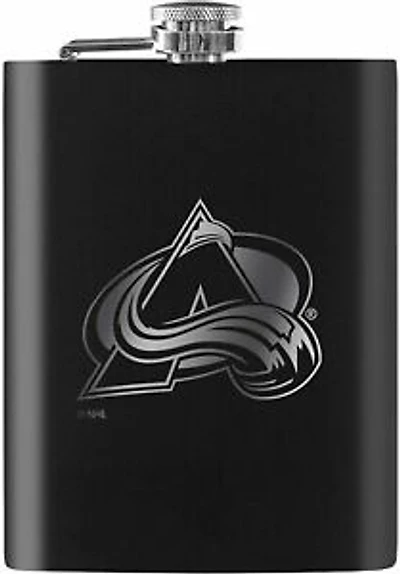 NHL Flask Laser Etched Avalanche