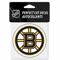 NHL Perfect Cut Decal 4x4 Bruins