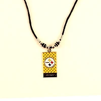 NFL Necklace Diamond Plate Steelers