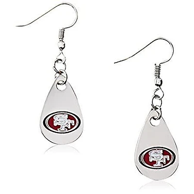 NFL Earrings Tear Drop 49ers