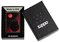 Zippo Lighter Black Cat Design