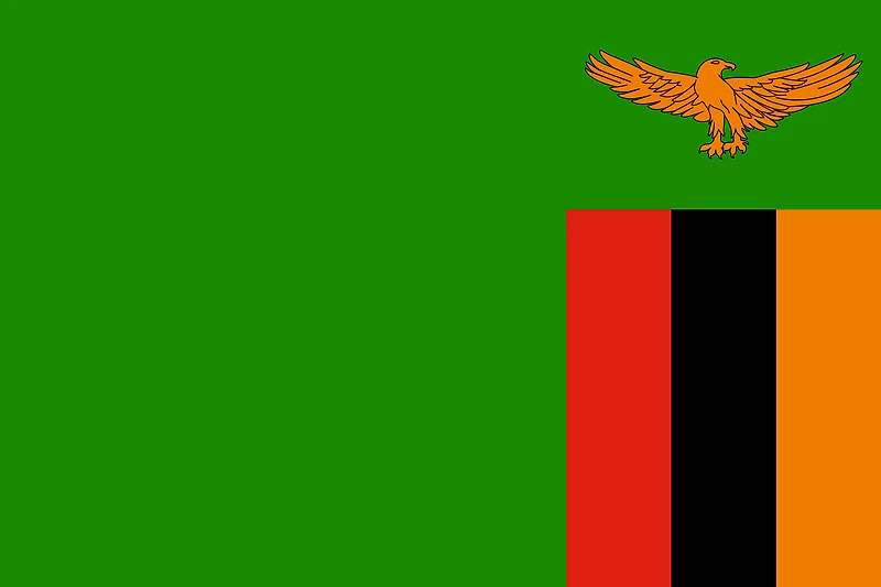 Country Flag 3x5 Zambia