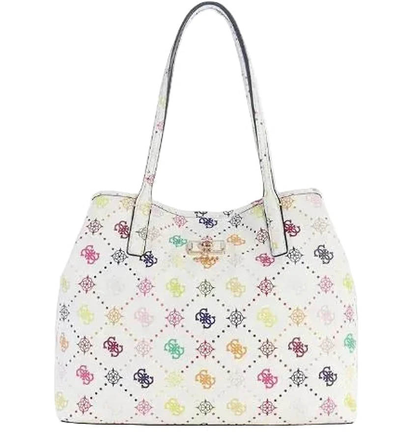 Guess Emelie Logo 2n1 tote: wht multi
