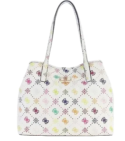 Guess  Emelie Logo 2n1 tote: wht multi