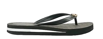 Michael Kors Posie Flip Flop Sandals : BLK