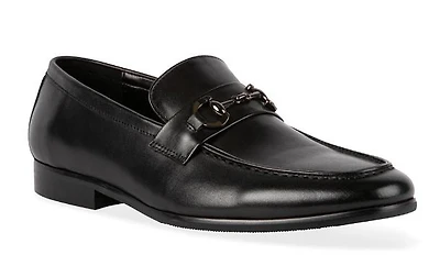 Steve Madden Men's Leather Ledger Dress Shoes: blk