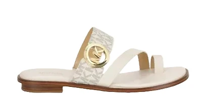 Michael Kors Women Vera Flat thong Leather Sandals: VAN MULTI