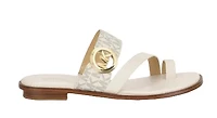 Michael Kors Women Vera Flat thong Leather Sandals: VAN MULTI