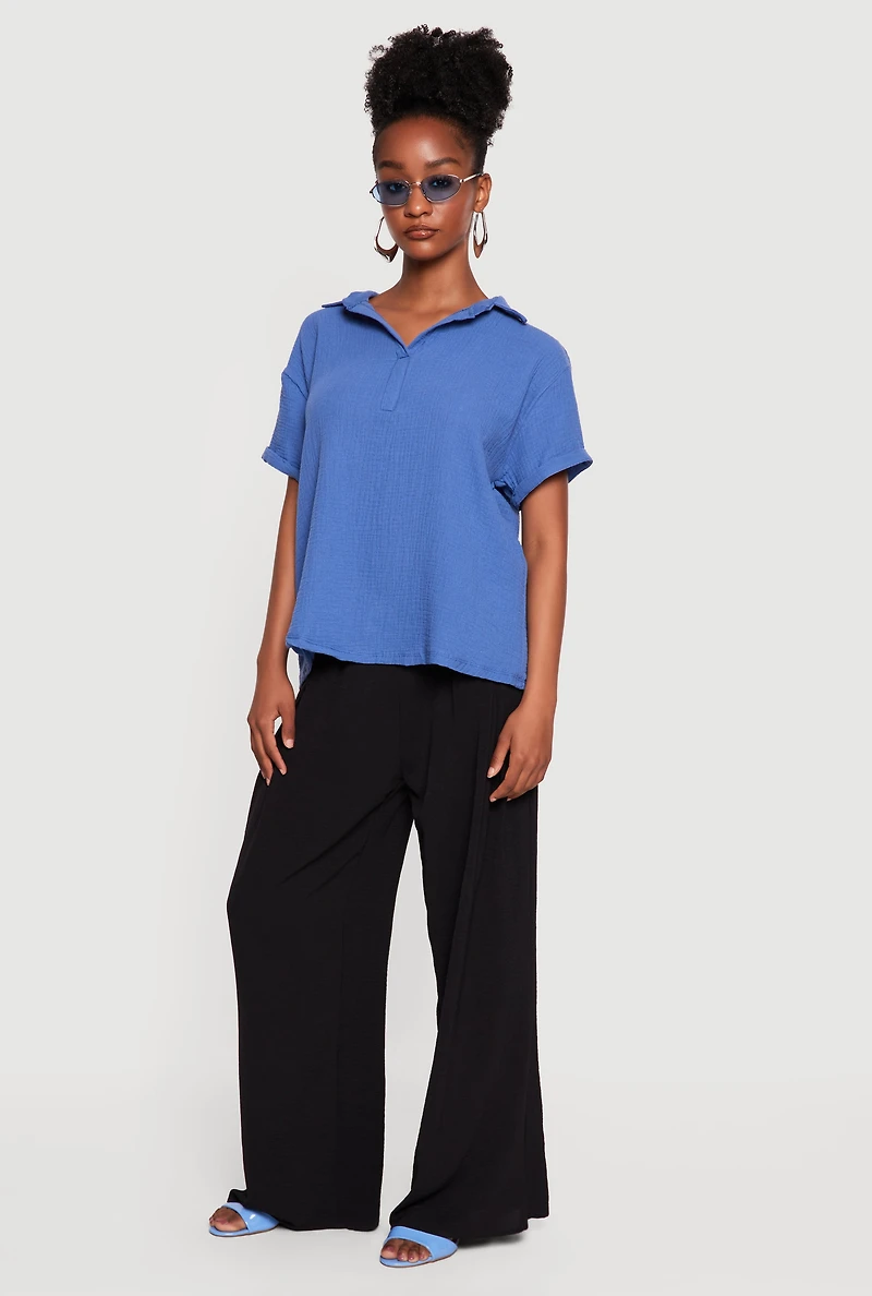 Oversized Short Sleeve Shirt