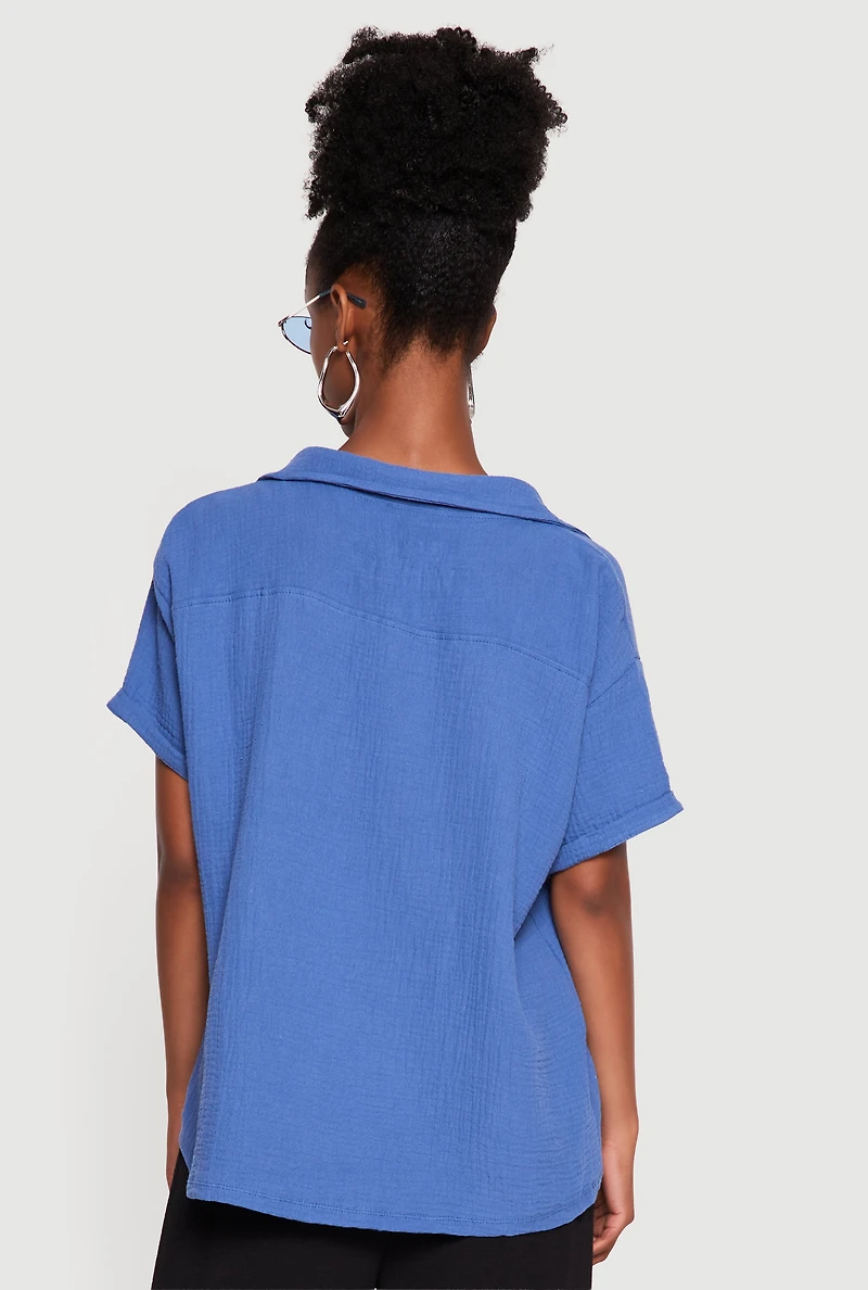 Oversized Short Sleeve Shirt