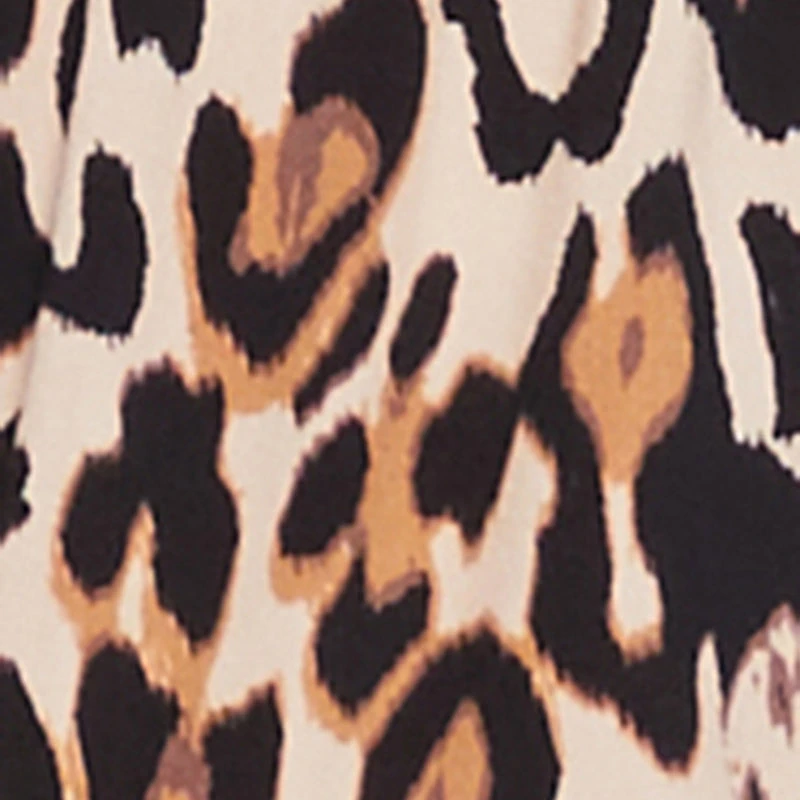 Trendy Animal Print Ruffle Tube Romper