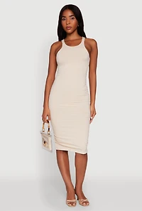 Rib Knit Tank Midi Dress