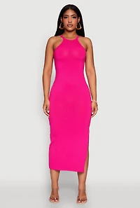 High Neck Maxi Tank Dress