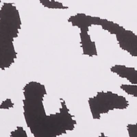 Side Fringe Animal Print Tube Dress