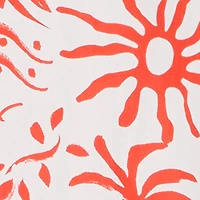 Tropical Print Caged Low Back Rope Halter Maxi Dress