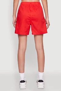 Womens Trendy High Waisted Cargo Shorts,