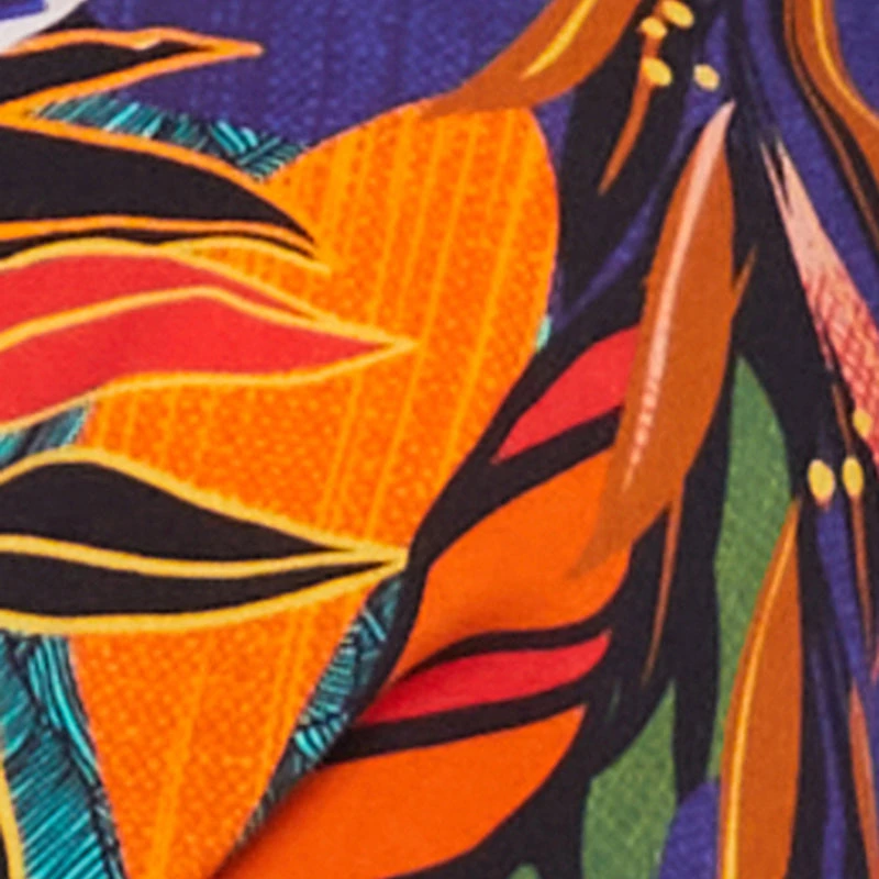 Floral Print Button Front Blouse