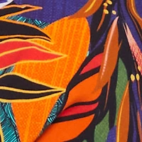 Floral Print Button Front Blouse