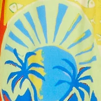 Printed Pattern Tie Front Crop Button Blouse