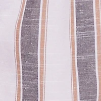 Plus Striped Tie Waist Belted Cargo Romper