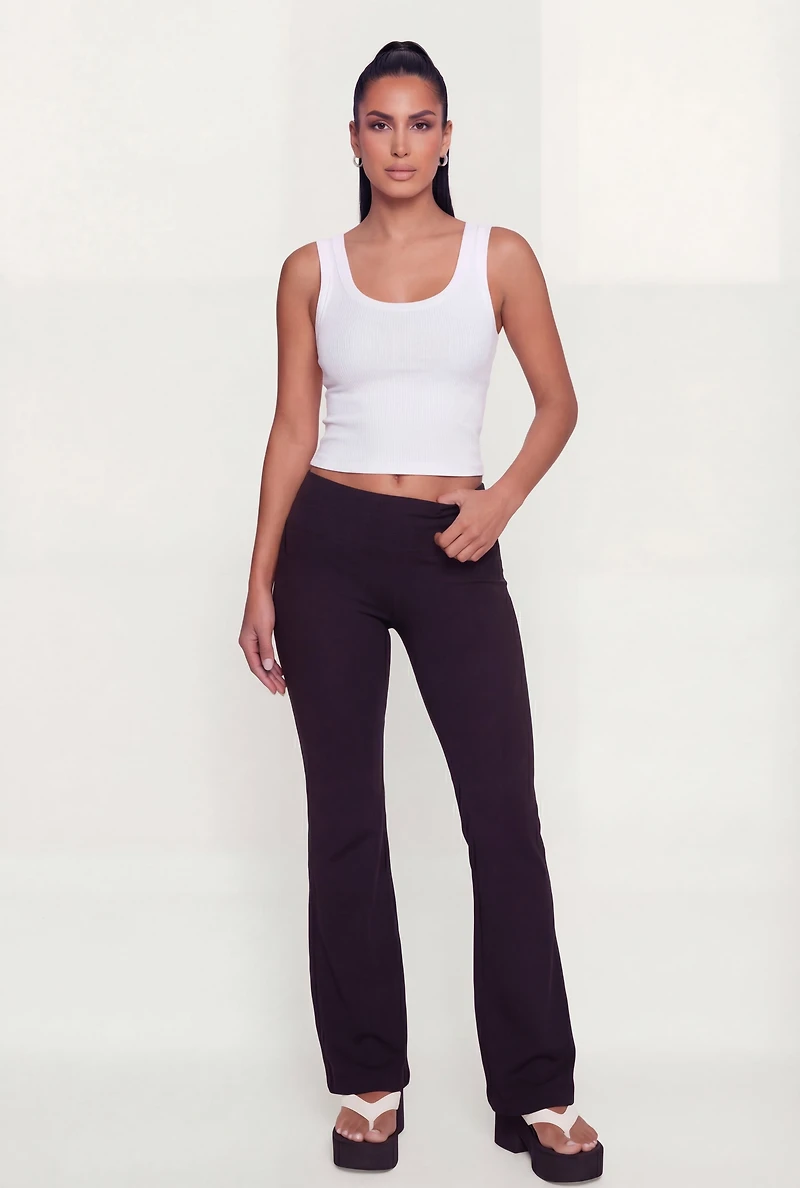Scoop Neck Seamless Cropped Tank Top