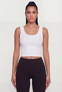 Scoop Neck Seamless Cropped Tank Top
