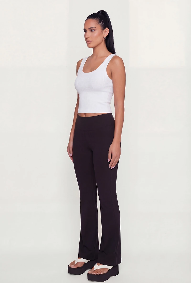Scoop Neck Seamless Cropped Tank Top