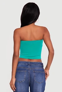 Cropped Fold Over Tube Top