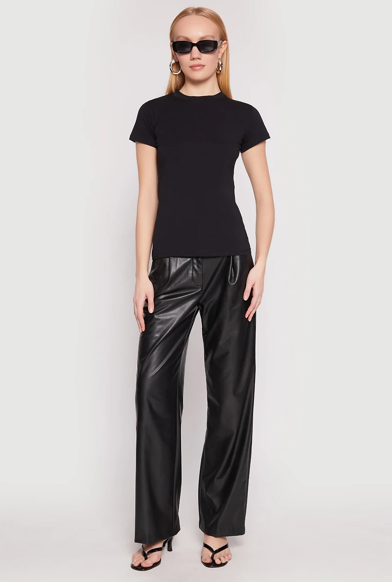 High Neck Short Sleeve Tee