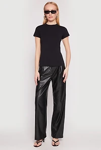 High Neck Short Sleeve Tee