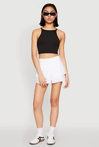 Daisy High Neck Cropped Tank Top