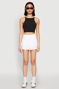 Daisy High Neck Cropped Tank Top