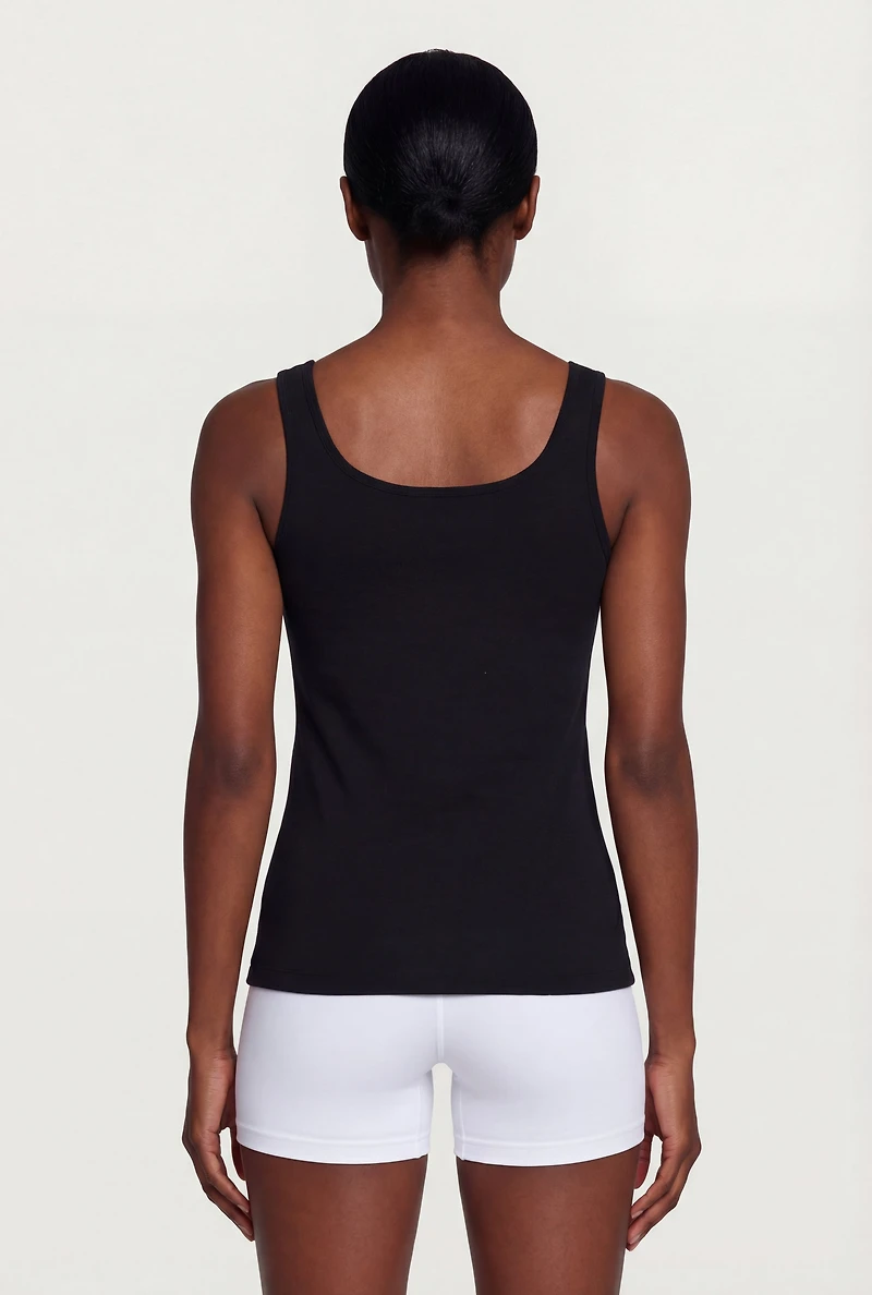 Basic Scoop Neck Tank Top
