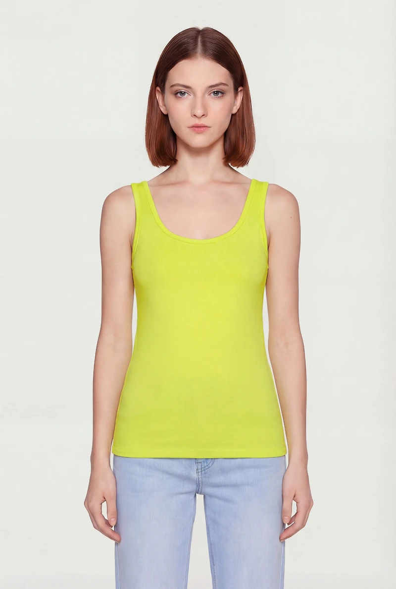 Basic Scoop Neck Tank Top