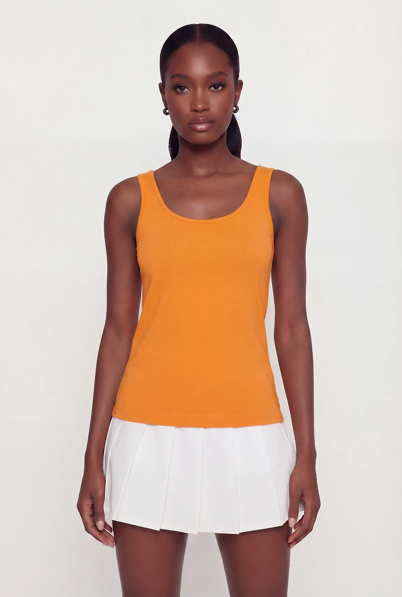 Basic Scoop Neck Tank Top