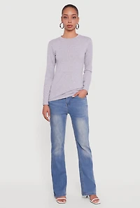 Long Sleeve Basic Crew Neck T-Shirt